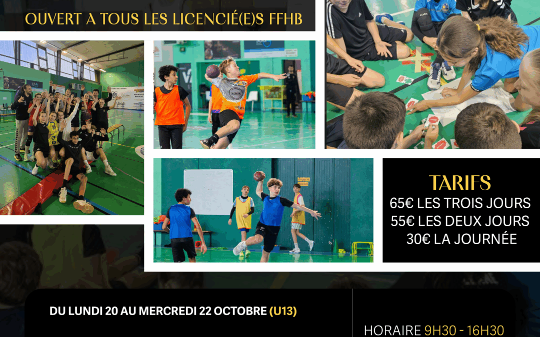 Stage Vacances – Perf’Handball