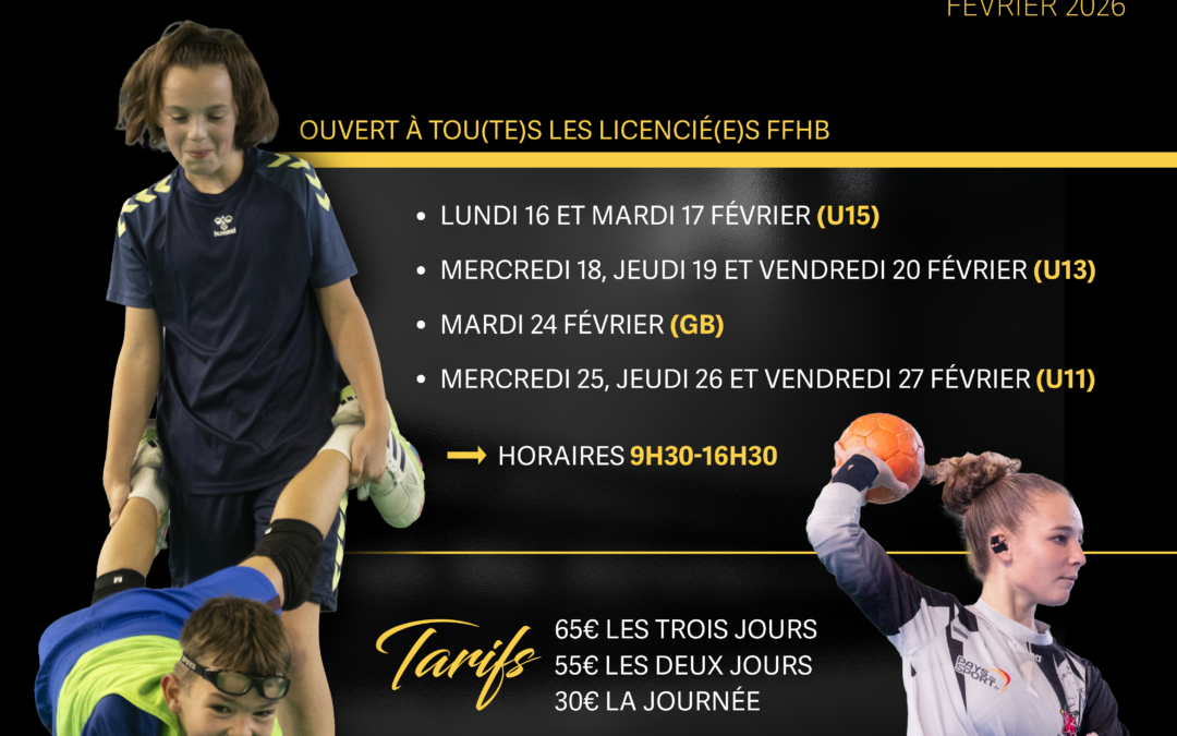 Venez vivre l’expérience du stage vacances Villers Handball !